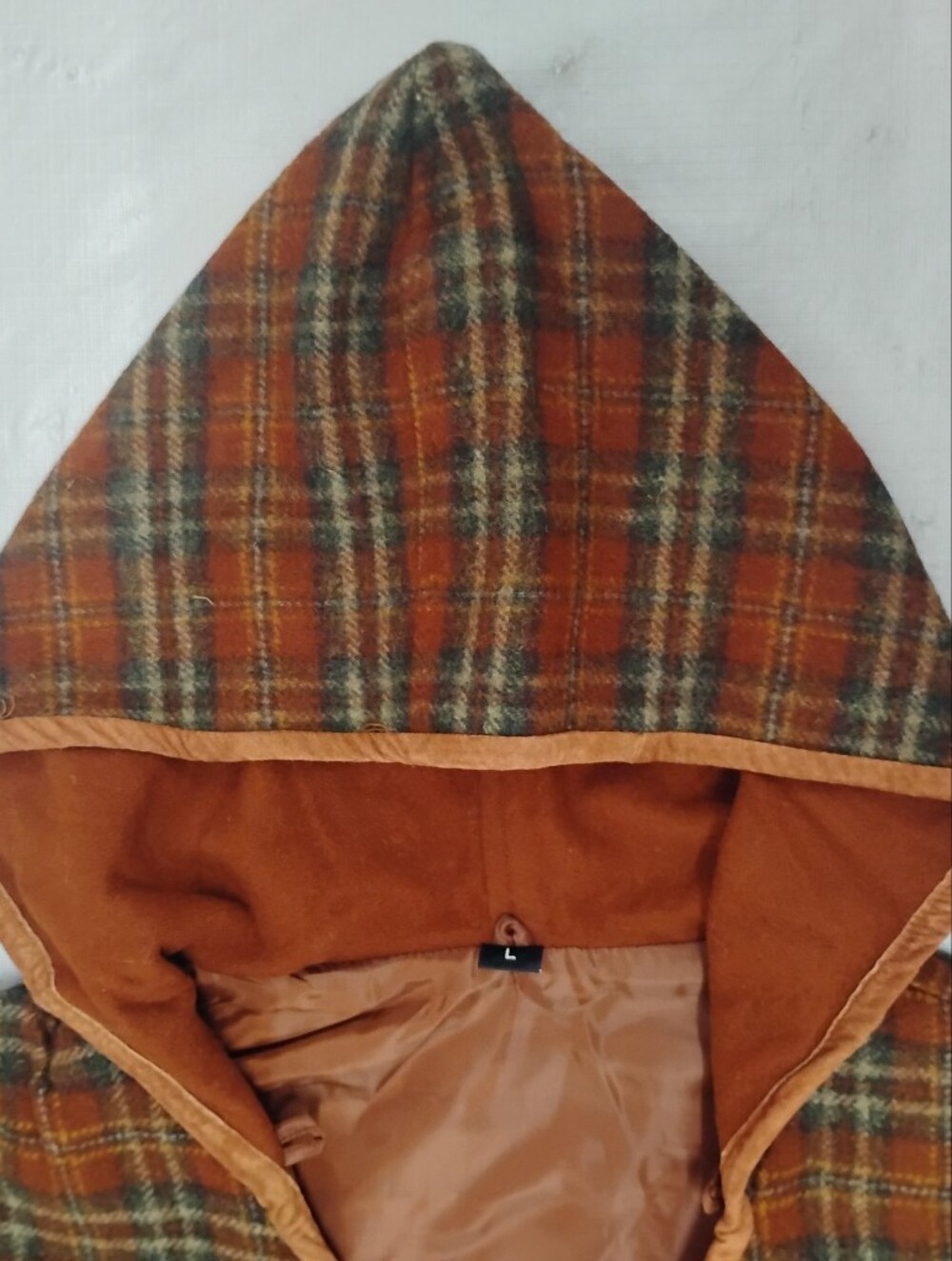 Australian Wool Hoodie With Genuine Suede Trim And Simulated Shark Buttons